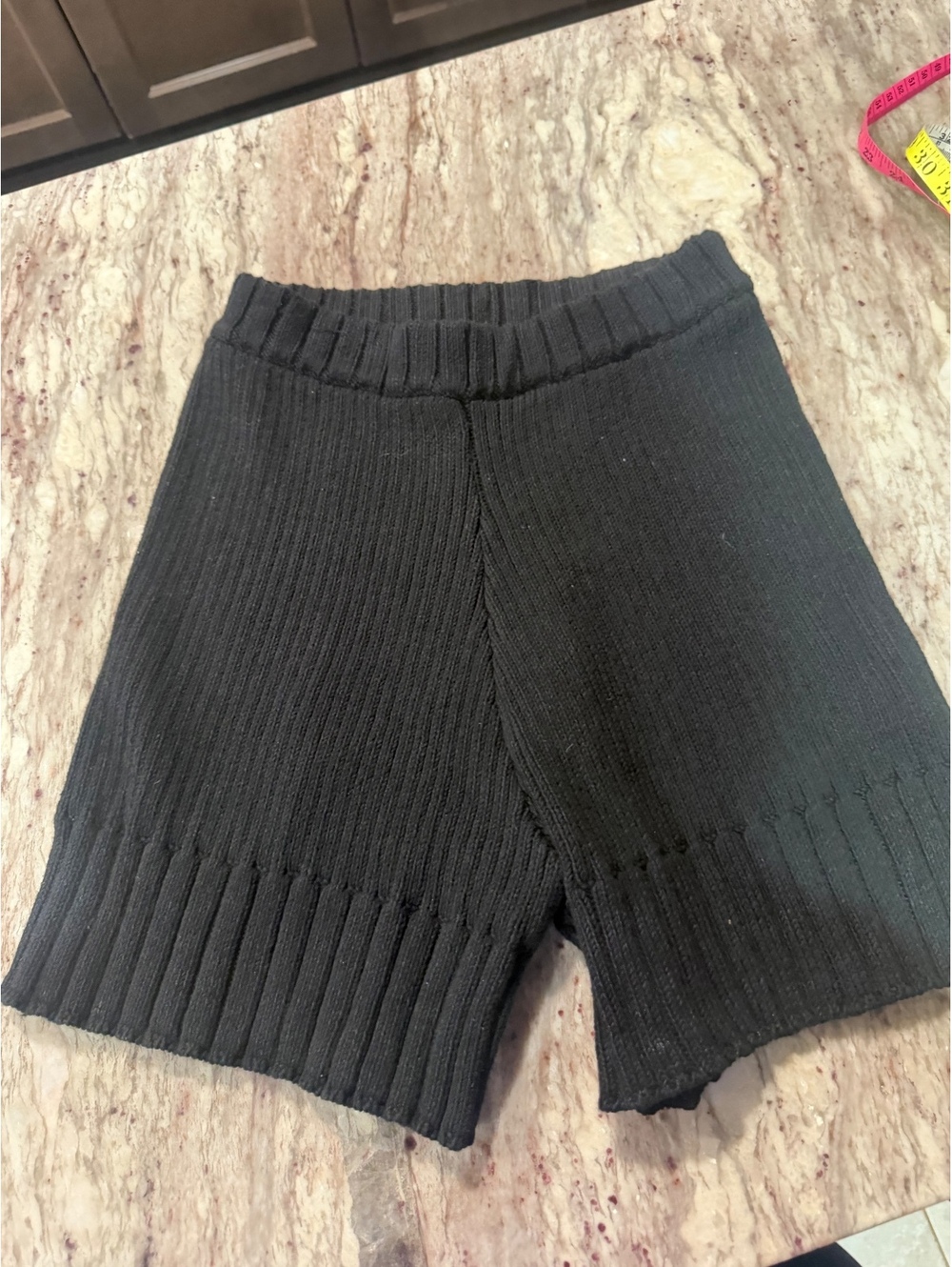 Black FP Beach Cotton Knit Lounge shorts comfy fall XS